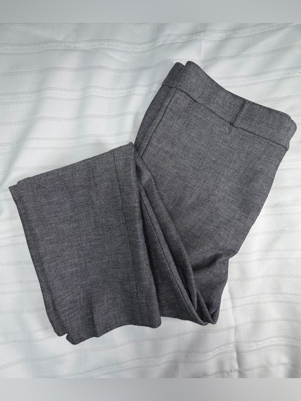 Banana Republic Sloan Slim Straight Pants 10 Charcoal Gray Tailored Quiet Luxury